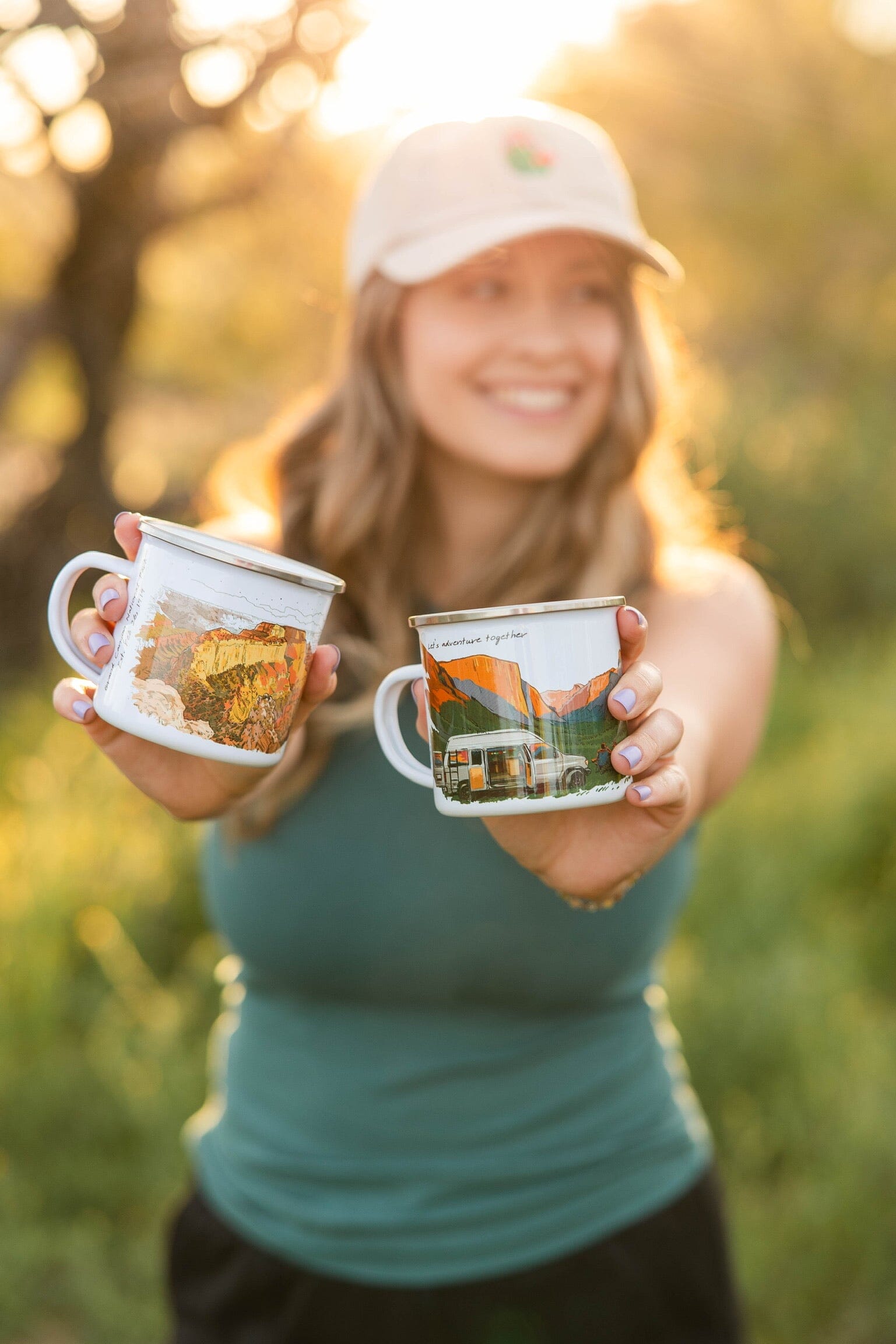 Adventure Mug Let's Take A Trip Campfire Coffee Mug // Adventure